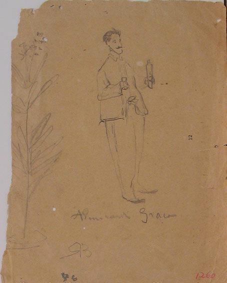 Almirante Graças (da série "Caricaturas e pequenos desenhos") by Rodolfo Bernardelli